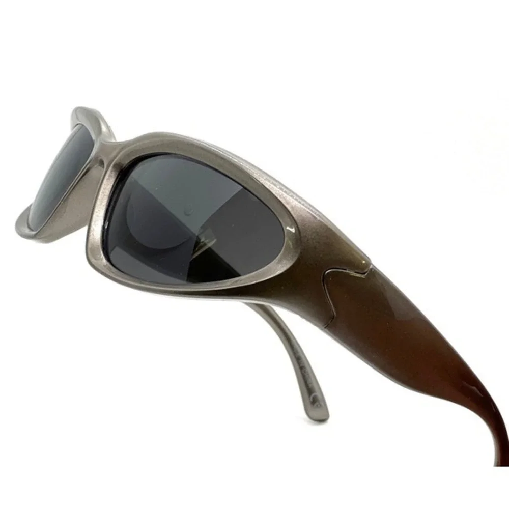 Sport Women Sunglasses Luxury Shield‎ Driving Golf Gray Frame Black Lens UV400